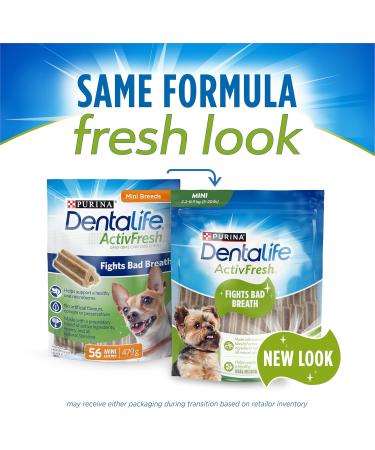 DentaLife ActivFresh Dog Treats for Mini Breed Dogs - 479 g Pouch (1 Pack) 479 g (Pack of 1) - Buy Online on GoSupps.com