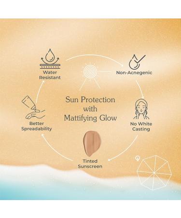 UV Doux SPF 50 PA+++ Mineral Sunscreen Gel - Tinted Water-Resistant UVA/UVB Protection for All Ages | 50g - Buy Online on GoSupps.com