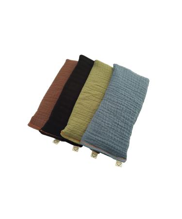 Peacegoods Unscented Organic Flax Seed Eye Pillows - 4 x 8.5 - Soft Cotton - Soothing & Relaxing - Teal Black Yellow Pink multi - Buy Online on GoSupps.com