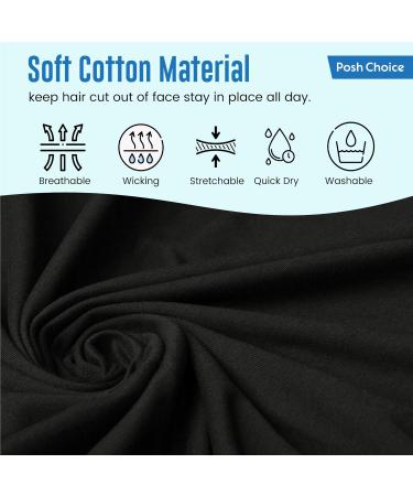 2-Pack Elegant 7cm Black Headbands for Women - Premium Hair Accessories for Sports and Fashion | Comfortable Makeup Headbands for Any Occasion - Buy Online on GoSupps.com