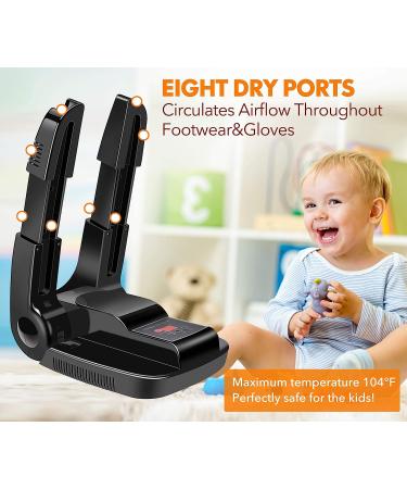 Manledio Portable Electric Shoes Boots Dryer & Warmer | Folding & Adjustable Drying Rack | BLO-Black - Buy Online on GoSupps.com