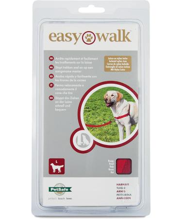 PetSafe Easy Walk Harness | Anti-Pull Dog Harness - Reduces Choking & Coughing | Includes 1.8M Leash | Size M - Red - Buy Online on GoSupps.com