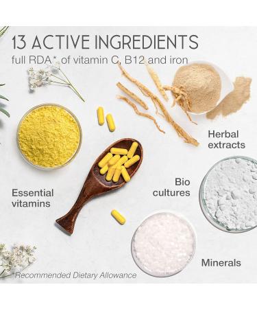 Immune System Booster - Immune Support & Recovery Complex - Vitamin C Zinc Selenium Elderberry Probiotics - Immune System Vitamins for Adults - 120 Capsules - Vegan Immunity Booster Supplement - Buy Online on GoSupps.com