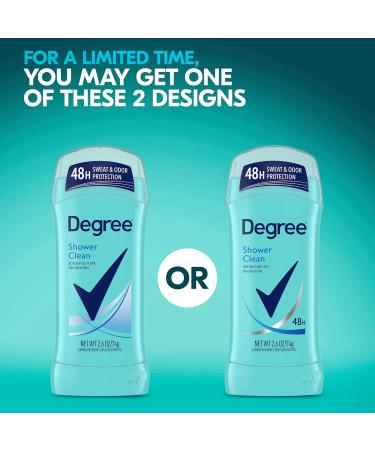Degree Original Antiperspirant Deodorant Shower Clean 48-Hour Sweat & Odor Protection Antiperspirant for Women 2.6 oz rose and jasmine blended with delicate fruit 2.6 Ounce (Pack of 1) - Buy Online on GoSupps.com