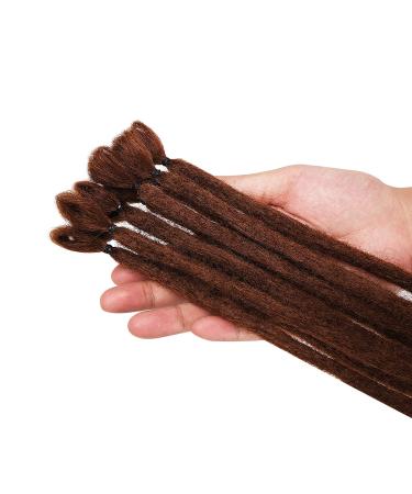 Buy No LIFE 10PCS Chocolate Dreadlock Extensions | Synthetic One-Sided Crocheted Faux Locs for Men & Women - Jamaican Punk Hip-Hop Hair Accessories - Buy Online on GoSupps.com