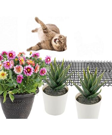 JINZOFLY Cat Scat Mat with Spikes - 12 Pieces, 7.96.1Inches - Pet Scat Mat for Garden & Fence - Buy Online on GoSupps.com