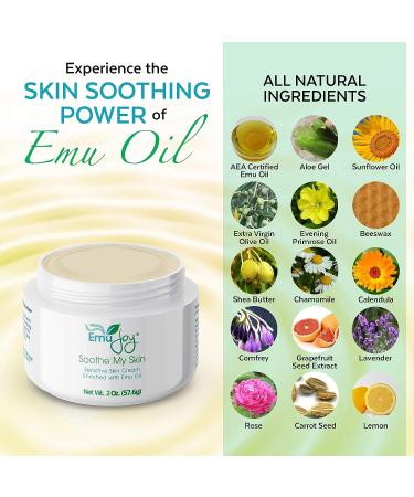 Soothe My Skin Cream - Natural Eczema, Psoriasis & Dermatitis Relief with Emu Oil - Buy Online on GoSupps.com