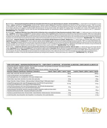 Buy High-Dose Krill Oil 500 mg & Astaxanthin 1000 mcg Capsules | Omega-3 EPA & DHA | 60 pcs Royal Vitality Nutritionals - VitaminExpress - Buy Online on GoSupps.com