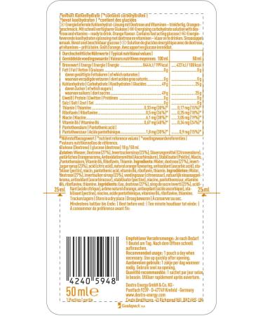 Dextro Energy Orange Dextrose Drink 16 Pack - Quick Energy Boost 18g Carbs for Excursions & Learning - Buy Online on GoSupps.com