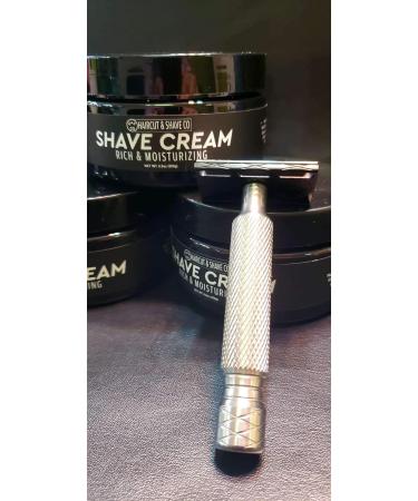 Haircut & Shave Co. Shave Cream - 6.8 oz Rich Moisturizing Formula for Smooth Skin Prevents Razor Cuts & Burns - Buy Online on GoSupps.com