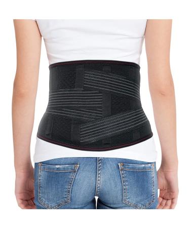 ORTONYX Lumbar Support Belt - XL/XXL Size, Ergonomic Design, Breathable Material - Black - Buy Online on GoSupps.com