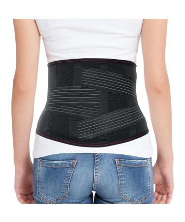ORTONYX Back Brace for Men & Women - Lumbar Support Belt for Herniated Disc Sciatica & Scoliosis - Breathable Neoprene-Free Fabric - M/L (31.5"-39.4") - Pain Relief & Comfort - Buy Online on GoSupps.com