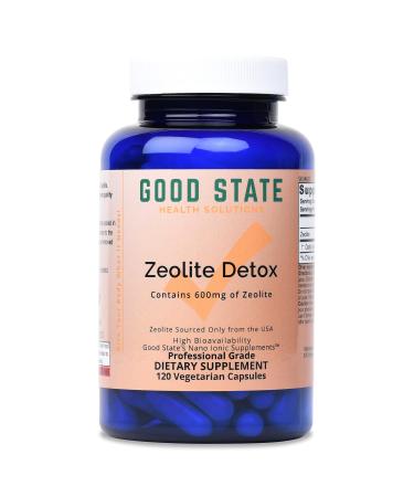 Good State Zeolite Detox - Clinoptilolite 600 mg per Veggie Capsule - 120 Capsules - USA Supply - Buy Online on GoSupps.com