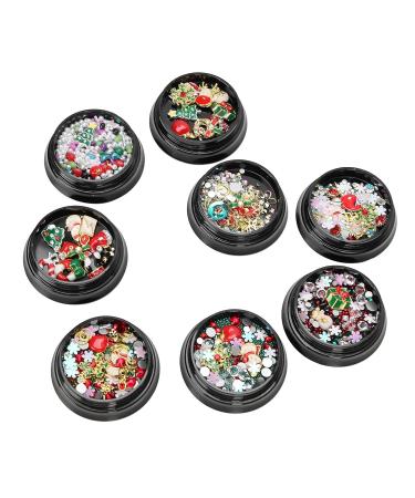 8pcs Christmas Decoration Nails - Stylish Portable Nail Accessories for Manicure Shops - International Shipping - Buy Online on GoSupps.com