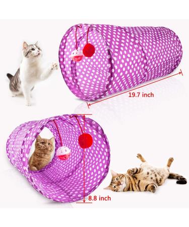 MIBOTE 28Pcs Cat Toys Set - Cat Tunnel, Catnip Fish, Feather Teaser Wand, Fluffy Mouse, Balls and Bells - Perfect Variety Pack for Cat and Kitten Entertainment - Buy Online on GoSupps.com