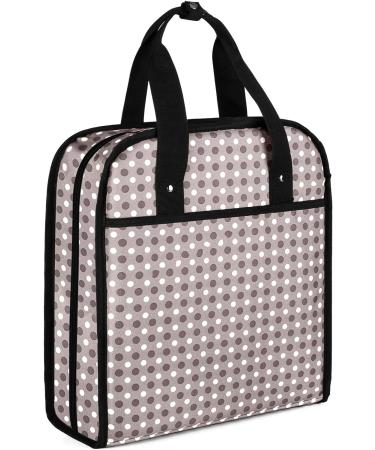 YARWO Embroidery Projects Storage Bag - Patented Design for Hoops, Floss, and Supplies | Gray Dots - Buy Online on GoSupps.com