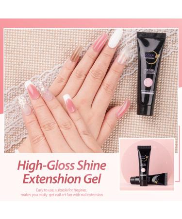 GELLEN Poly Nail Gel Kit - 6 Colors Extension Set for Acrylic Nails | Manicure Tools & Technician Starter Gift for Women - Buy Online on GoSupps.com