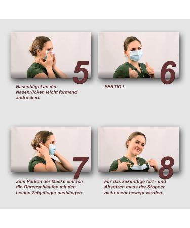 Kela Mask Holder - Perfect Fit & Park | Mask Extension Strap & Cord - Mouth Protection - 2 Pieces - Black - Buy Online on GoSupps.com