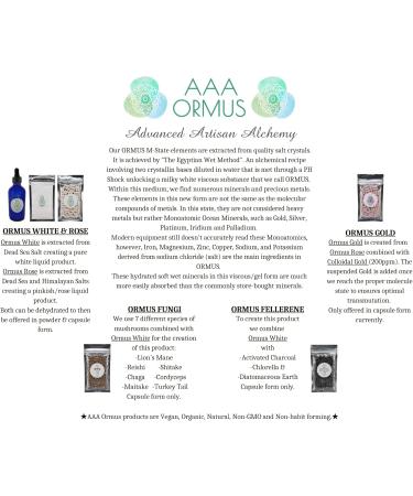 ORMUS Gold - Colloidal Gold Capsules Vegan - Monoatomic Gold Ormus - The Philosopher's Stone - 45 Count Bag - Buy Online on GoSupps.com