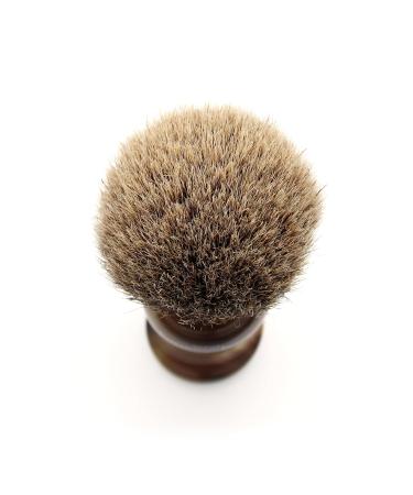 Edwin Jagger Medium Super Badger Shaving Brush 1EJ282 | Imitation Light Horn | Ideal for Shaving Cream & Soap | Premium Men's Grooming Tool - Buy Online on GoSupps.com