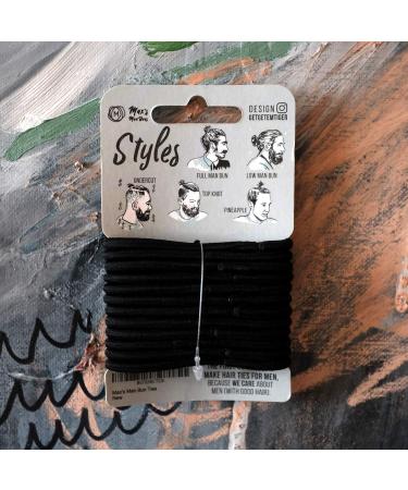 No Damage Soft Hair Elastics - Metal-Free, 12 Pack 4mm Strong Man Bun Ties - Supports 7-8 Pounds of Hair - Buy Online on GoSupps.com