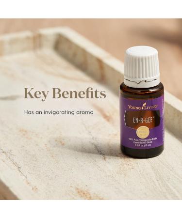 Young Living En-R-Gee Essential Oil 15ml | Boost Energy Vitality & Focus - Invigorating Aromatherapy for Body & Mind - Buy Online on GoSupps.com