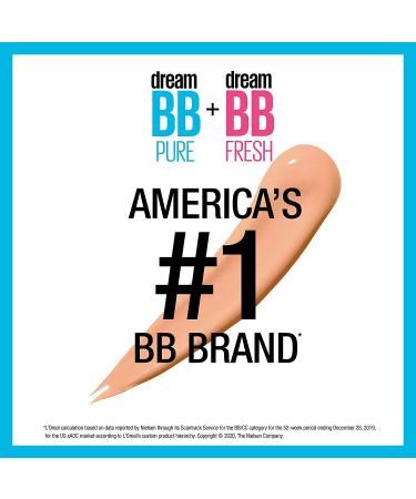 Maybelline Dream Pure BB Cream - Light Medium - 1 oz | Flawless Skin & Lightweight Coverage - Buy Online on GoSupps.com
