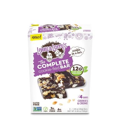 Lenny & Larry's Cookies & Creme Complete Cookie-fied Bar 45g (Pack of 9) - Plant-Based Protein, Vegan, Non-GMO - Buy Online on GoSupps.com