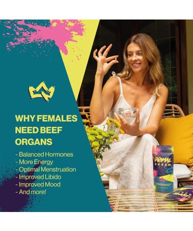 Female-Optimized Beef Organ Superfood Supplement - 100% Grass Fed & Pasture Raised for Hormone Balance & Energy Boost - Buy Online on GoSupps.com