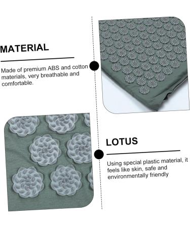 Hapinary Acupuncture Massage Pillow & Washable Yoga Mat - 2 Pieces Ideal for Yoga & Massage 38x15x10cm Gray - Buy Online on GoSupps.com