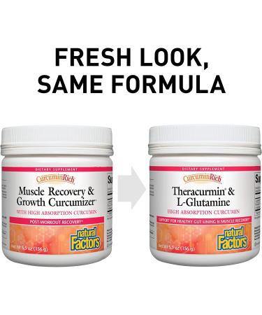 Natural Factors CurcuminRich Theracurmin & L-Glutamine 5.5 oz - Premium Turmeric Supplement for Health & Wellness - Buy Online on GoSupps.com