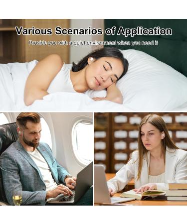 Buy Ear Plugs for Sleeping - 16 Pack Noise Cancelling Silicone Reusable Waterproof Earplugs for Snoring Airplane & Shooting - NRR 32dB - Buy Online on GoSupps.com