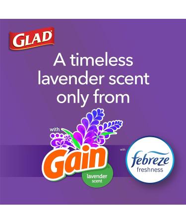 Glad ForceFlex 13 Gallon Kitchen Trash Bags, 110 Count - Gain Lavender with Febreze - Buy Online on GoSupps.com