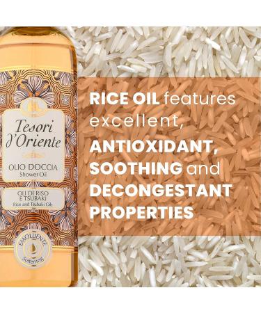 Tesori d'Oriente Rice & Tsubaki Oil Bath/Shower/Cleansing Body Oil for Women - 8.45 fl oz - Made in Italy - Buy Online on GoSupps.com