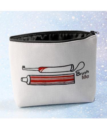 Novelty Travel Toothbrush Holder - Brush Me Canvas Dopp Kit Toiletries Organizer - Buy Online on GoSupps.com