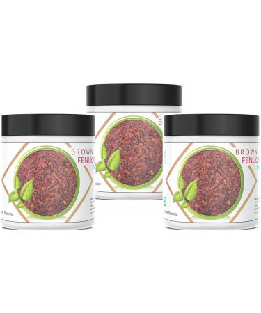 BROWN RED FENUGREEK METHI trigonella foenum gracum herb spices powder 70 gm 3 pack combo
