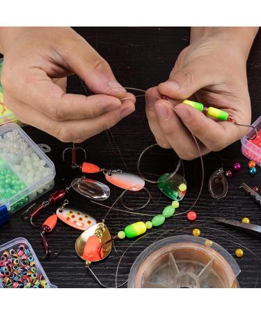 Dr.Fish Glow Fishing Bead Bait Eggs Kit - 1000pcs Floating Ball Stopper for Saltwater & Freshwater Salmon Trout - Buy Online on GoSupps.com