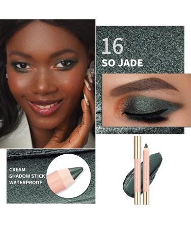 Oulac Eyeshadow Pen in So Jade (16) - Waterproof Green Eyeliner Long-lasting 24+ Hours Vegan & Cruelty-Free Metallic Finish - 3.6g - Buy Online on GoSupps.com