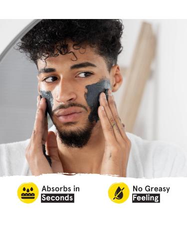Lumin Men Charcoal Face Wash 1.69 fl oz - Facial Cleanser for Acne & Oily Skin - Blackhead Cleanser for Men - Buy Online on GoSupps.com