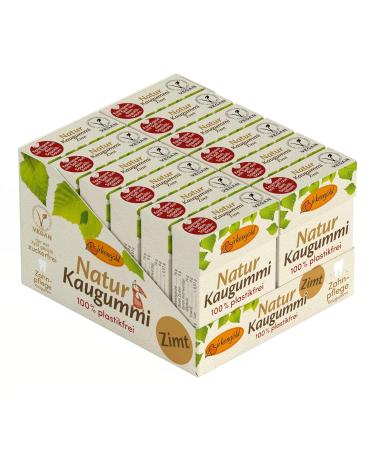 Birch Gold Nature Cinnamon Chewing Gum - Plastic-Free Sugar-Free Natural Chicle 12 Pieces - Eco-Friendly Dental Care - Buy Online on GoSupps.com