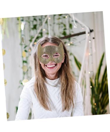 minkissy Eye Patch Eye Mask Decor Masquerade Mask Cosplay Mask for Adults Mask Prop for Women Masquerade Party Mask Animal Mask Props Female Mask European and American Blindfold Rhinestones - Buy Online on GoSupps.com