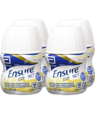 Ensure Compact Nutritional Supplement Drink Banana Flavour Contains Protein Vitamins and Minerals (24 x 125ml Bottles) - Buy Online on GoSupps.com