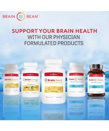 Brain ResQ Advanced Mitochondrial Formula with PQQ CoQ10 Trans Resveratrol MenaQ7 & Quercetin Supplement - 100mg of CoQ10 & 15mg PQQ Supports Brain Heart & Cellular Health 60 Capsules - Buy Online on GoSupps.com