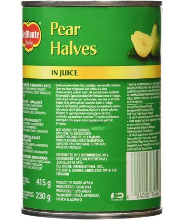 Del Monte Pear Halves in Juice 415g Single - Buy Online on GoSupps.com