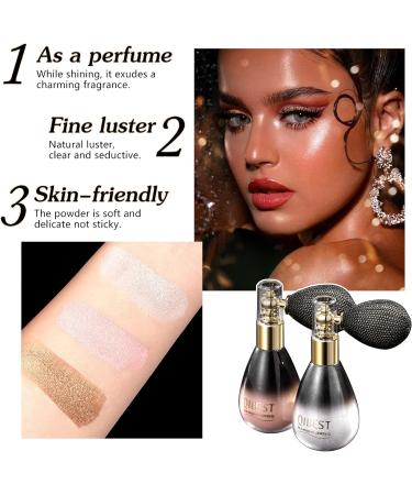 Glitter Powder Spray Highlighter - Sparkle Loose Powder Makeup for Hair, Face, Body (#5) - Buy Online on GoSupps.com