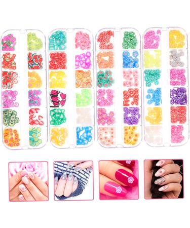FRCOLOR 12 Boxes Nail Art Nail Biter Stop Nail Tips Set Manicure Set Nail Art Set Mobile Phone Decorative Beads Epoxy Nail Splitters Beading Polymer Clay - Buy Online on GoSupps.com