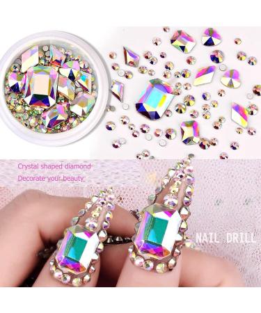 Hoinco Nail Art Rhinestones Kit 3100pcs - 3D Mix Crystals & Special-Shaped Diamonds for Acrylic Nails - Buy Online on GoSupps.com