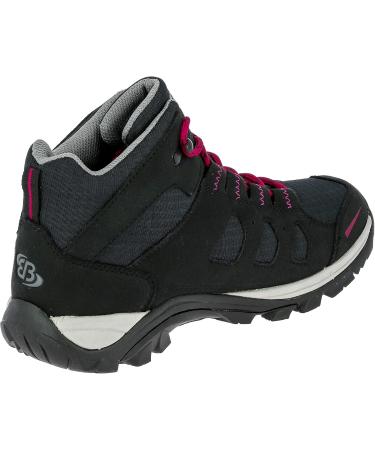 Bruetting Women's Mount Frakes High Trekking & Hiking Boots - 39 EU Black Pink | Best International Shipping - Buy Online on GoSupps.com