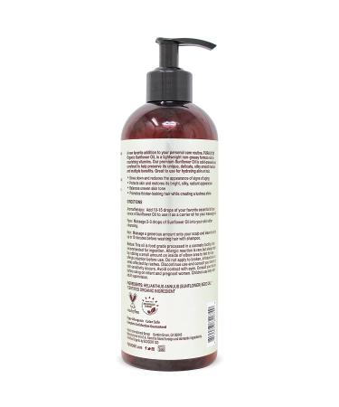 PURA D'OR Organic Sunflower Seed Oil - 100% Pure Carrier Oil for Skin, Face & Hair - USDA Certified - 16oz - Buy Online on GoSupps.com