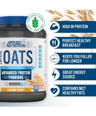  Applied Nutrition Applied Nutrition Critical Oats Protein Porridge Strawberry - Breakfast Protein Oats (3kg) (Strawberry) - Buy Online on GoSupps.com